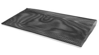 A piece of standard oyster mesh bag on the white background.